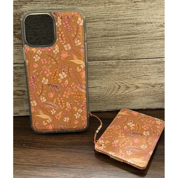 WALLI iPhone 13 Pro MAX Phone Case Floral Removable Card Holder MagSafe Comp - Picture 1 of 7